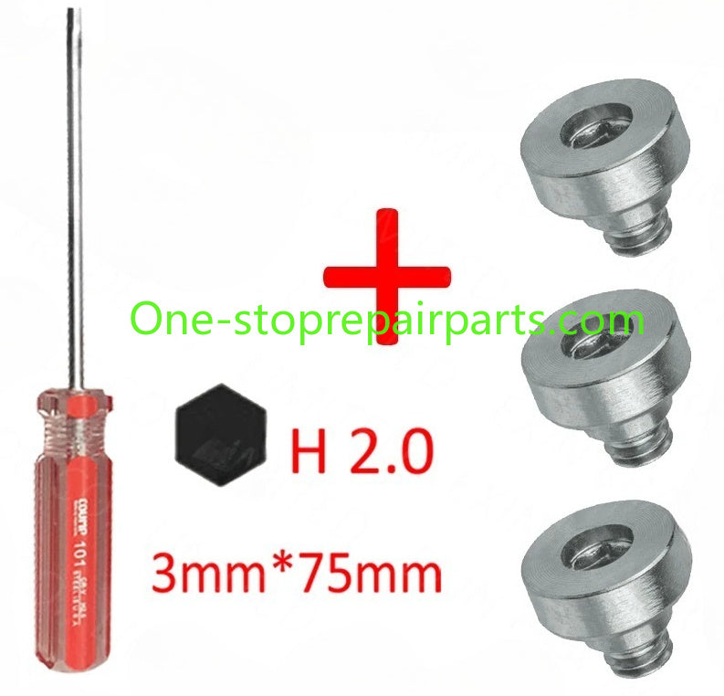 3Pcs Hex Socket 2.0 Bottom Cover Case Screws with Screwdriver H2.0 Replacement for Mac Mini Unibody A1347 2010 2011 2012 Year Mac repair parts