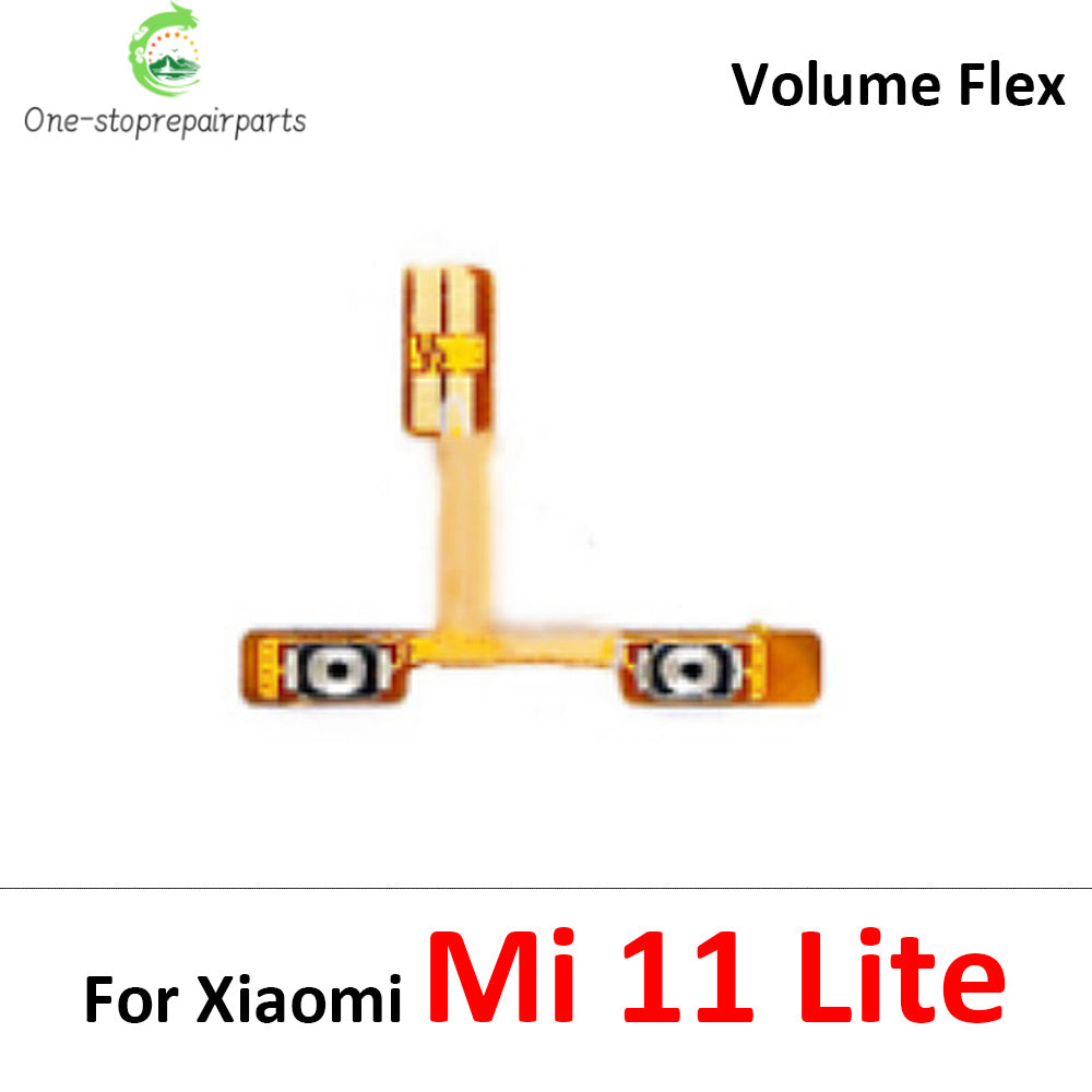 10Pcs, Volume Button Power Switch On Off Button Flex Cable For Xiaomi Mi 11 11T 12 12T 12s 13 14 Pro Lite 12s Ultra  Xiaomi  Xiao mi phone repair parts