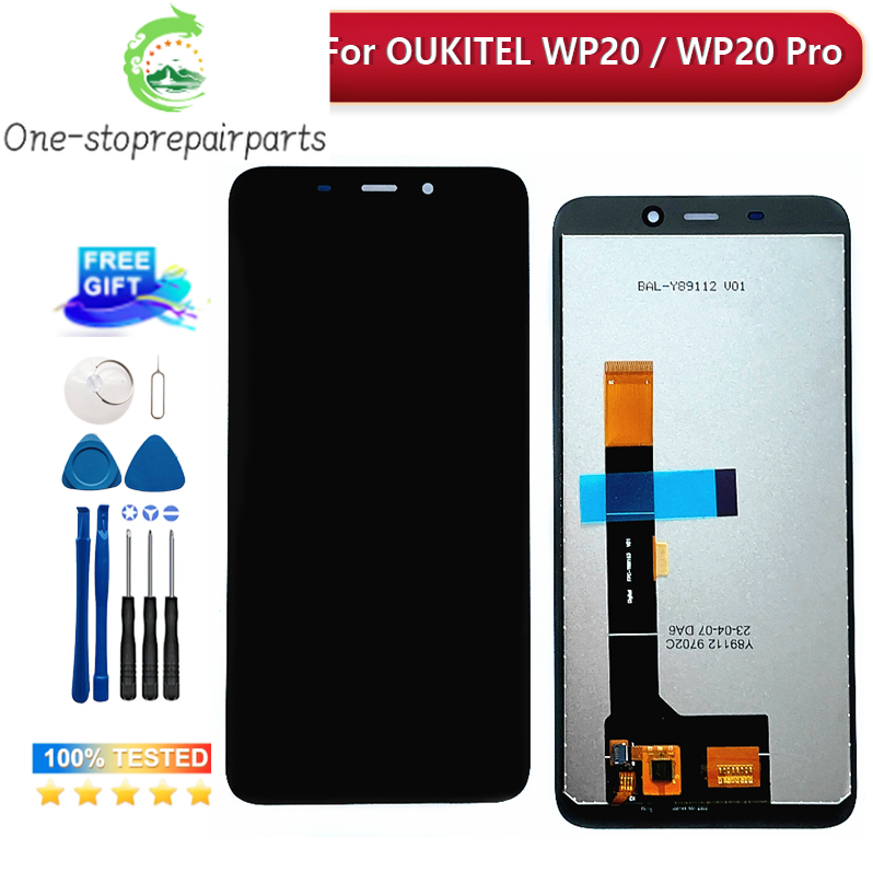 5.93" Original For OUKITEL WP20 LCD Display New Oukitel WP20 Pro G2 G5 Touch Screen WP32Pro WP32 Digitizer Assembly Replacement Other brand Phone repair parts