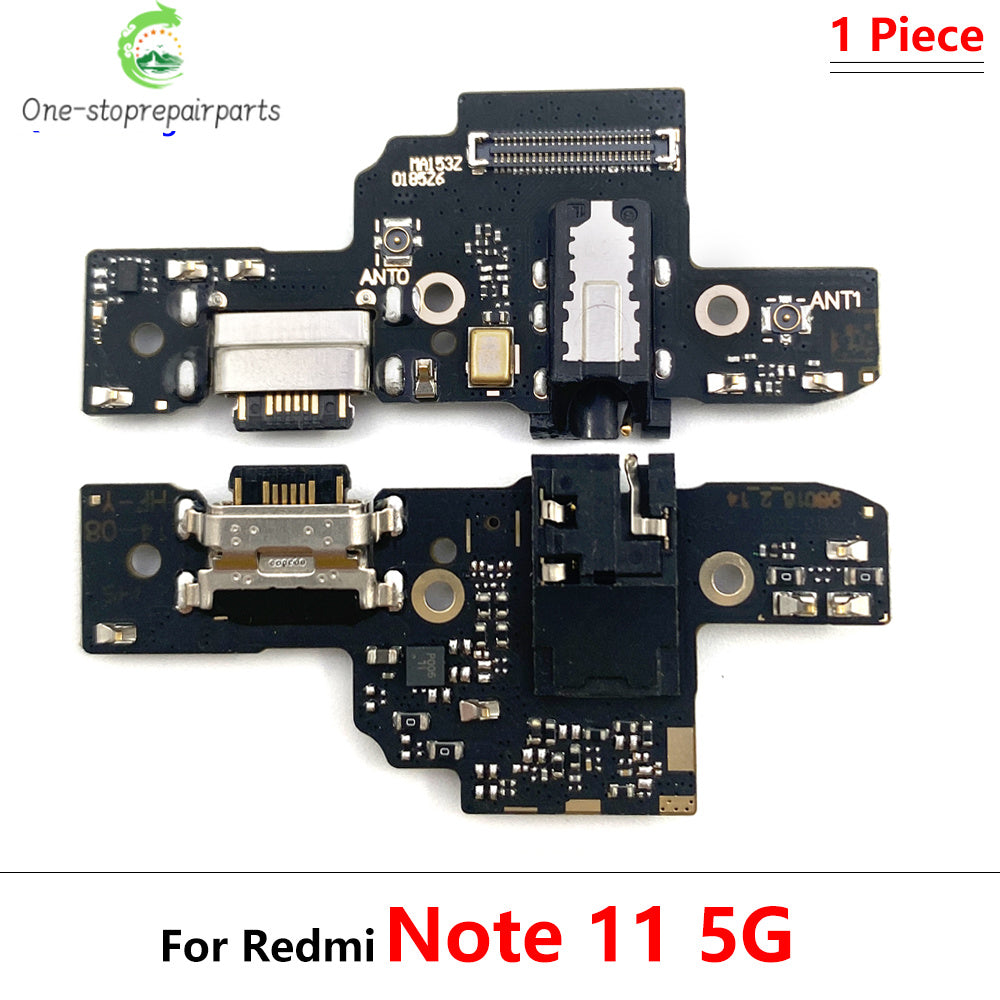 10Pcs, Dock Connector Micro USB Charger Charging Port Flex Cable Micro Board For Xiaomi Redmi Note 11 11E 12 13 Pro Plus 4G 5G  Xiaomi  Xiao mi phone repair parts