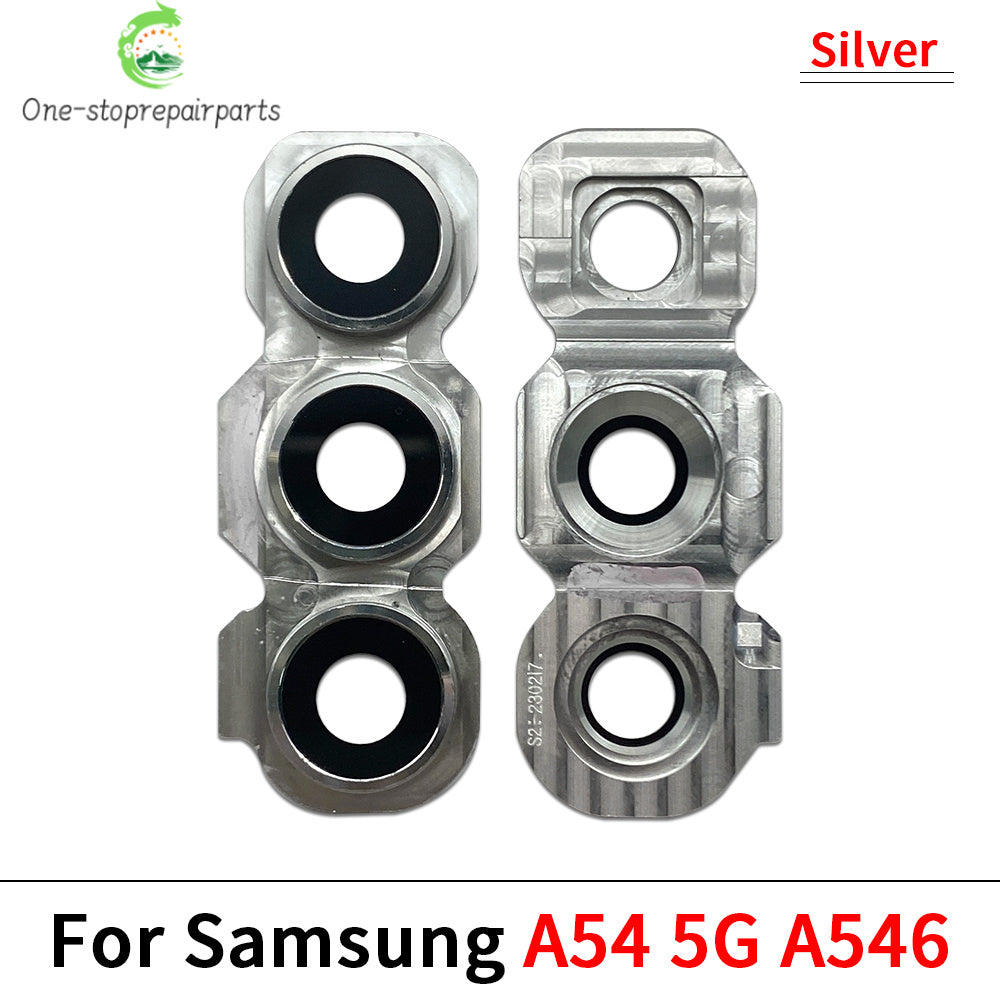 New Rear Camera Glass Lens Cover With Frame Holder For Samsung A26 A56 A34 A54 S24 Fe 5G Replacement Parts Samsung phone repair parts