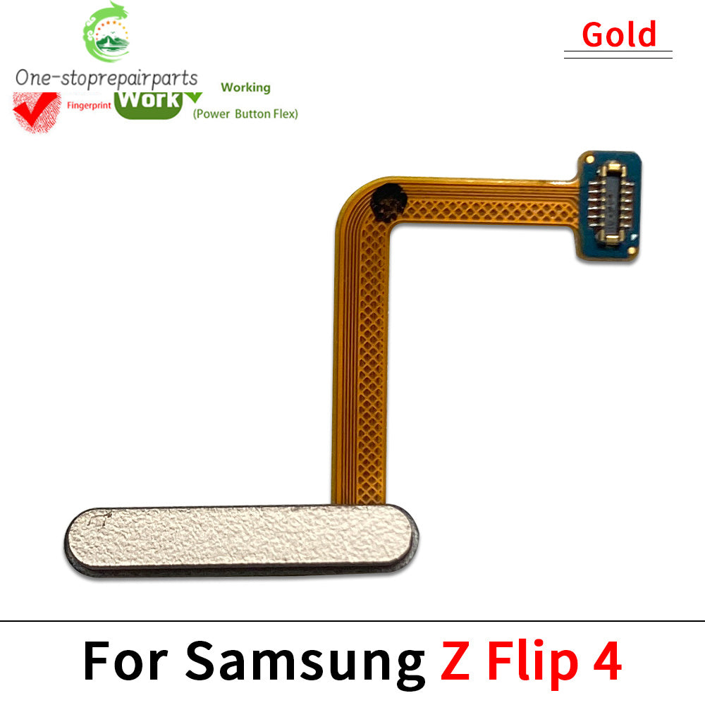 Fingerprint Home Button Fingerprint Menu Return Key Recognition Sensor Flex Cable For Samsung Z Flip 3 4 5 5G Samsung phone repair parts