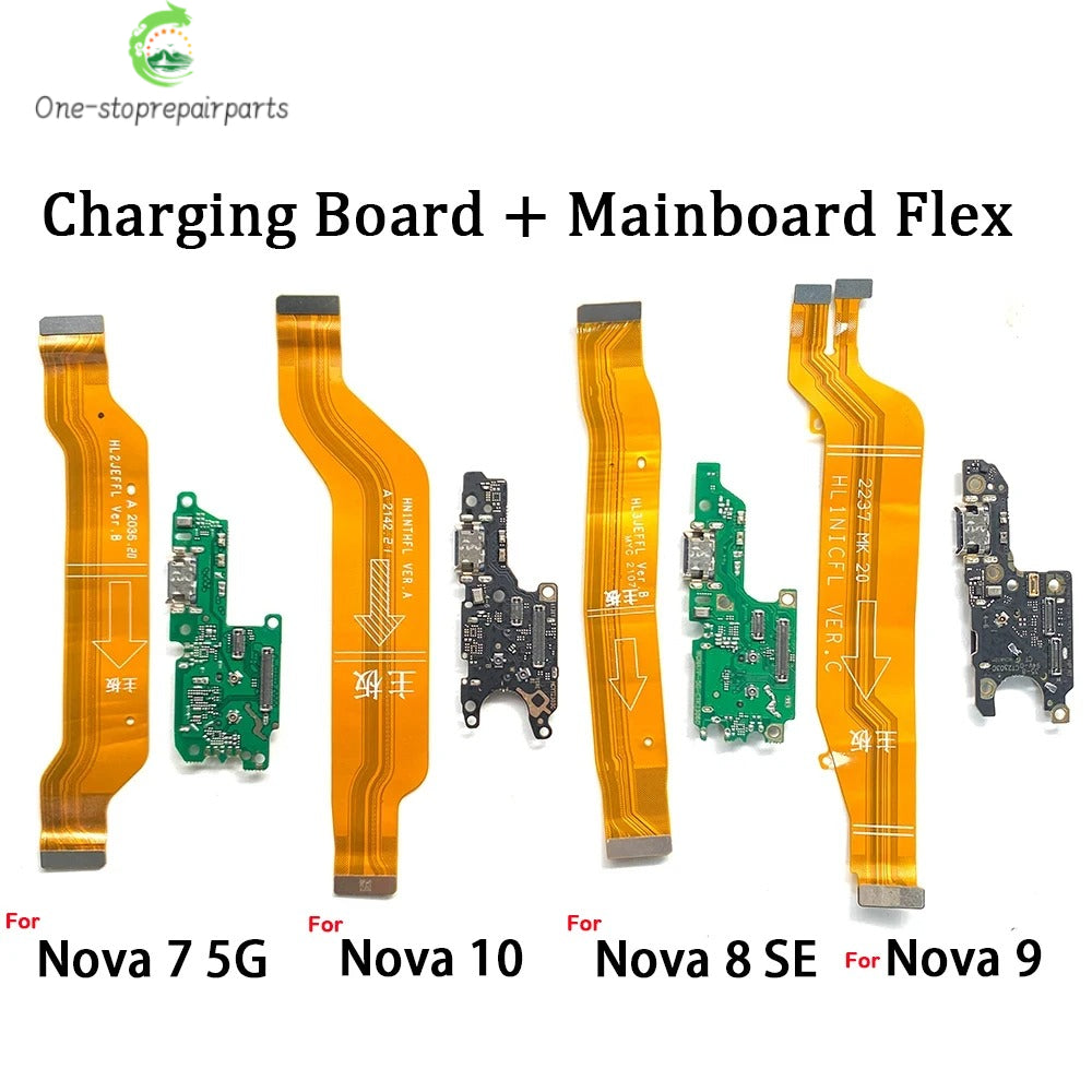 New For Huawei Nova 7 8  Se 9 10 Pro 5G Dock Connector Micro USB Charger Charging Port Flex Cable Microphone Board Huawei phone repair parts