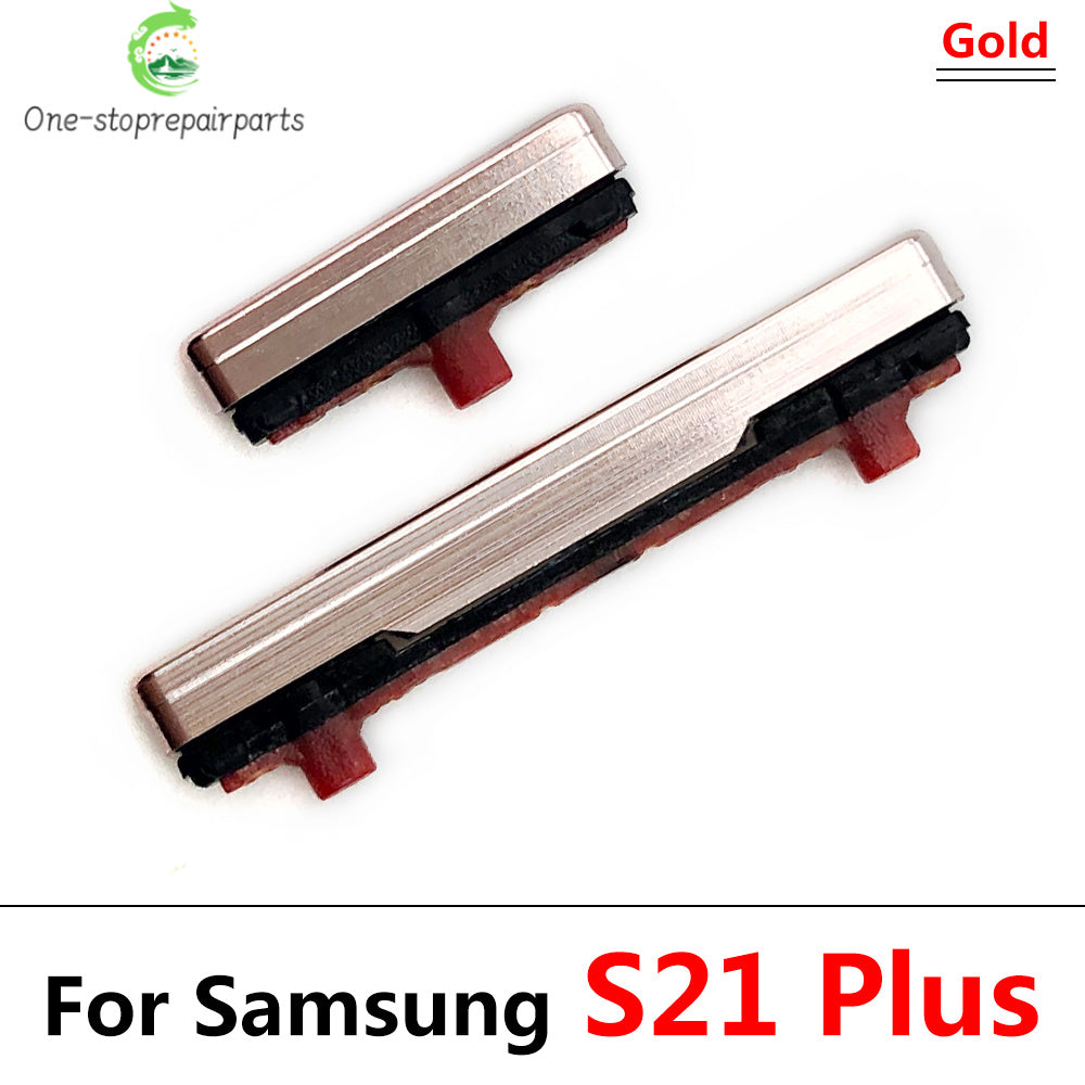 10Pcs, Side Keys Key Power and Volume Buttons Button For Samsung S21 / S21 Plus / S21 Ultra / S21 Fe Replacement Parts Samsung phone repair parts