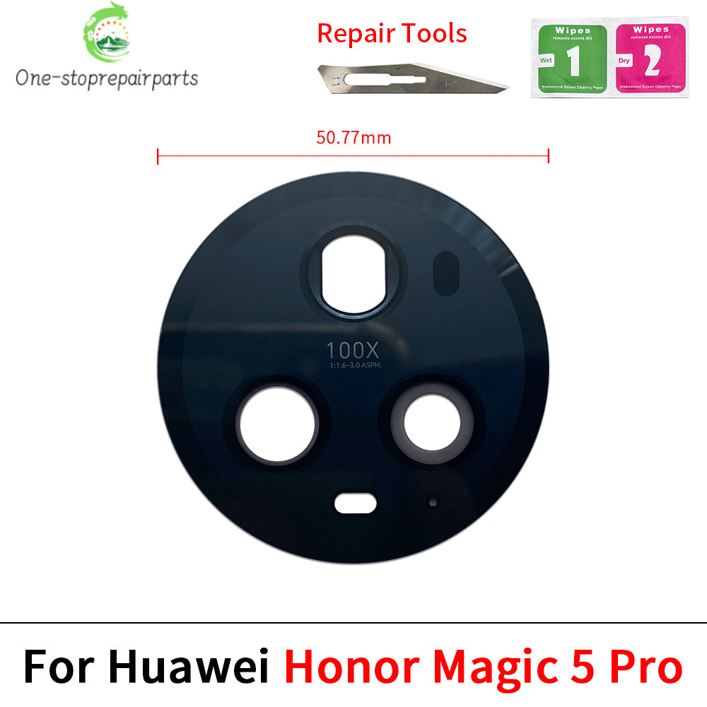 New Camera Glass For Huawei Honor Magic 4 5 6 Lite Pro 5G Rear Back Camera Glass Lens With Adhesive Huawei phone repair parts