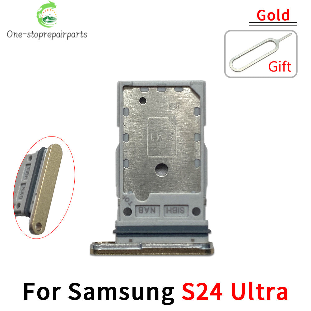 New For Samsung S23 S24 Plus Ultra 5G Dual SIM Card Slot SD Card Tray Holder Adapter