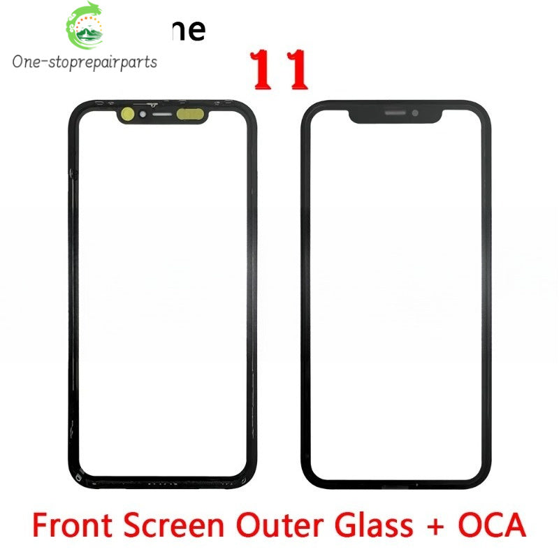 New Front Screen Outer Glass With OCA For iPhone X XS MAX XR 11 12 13 14 Pro Max Mini Plus Phone Repair iPhone phone repair parts
