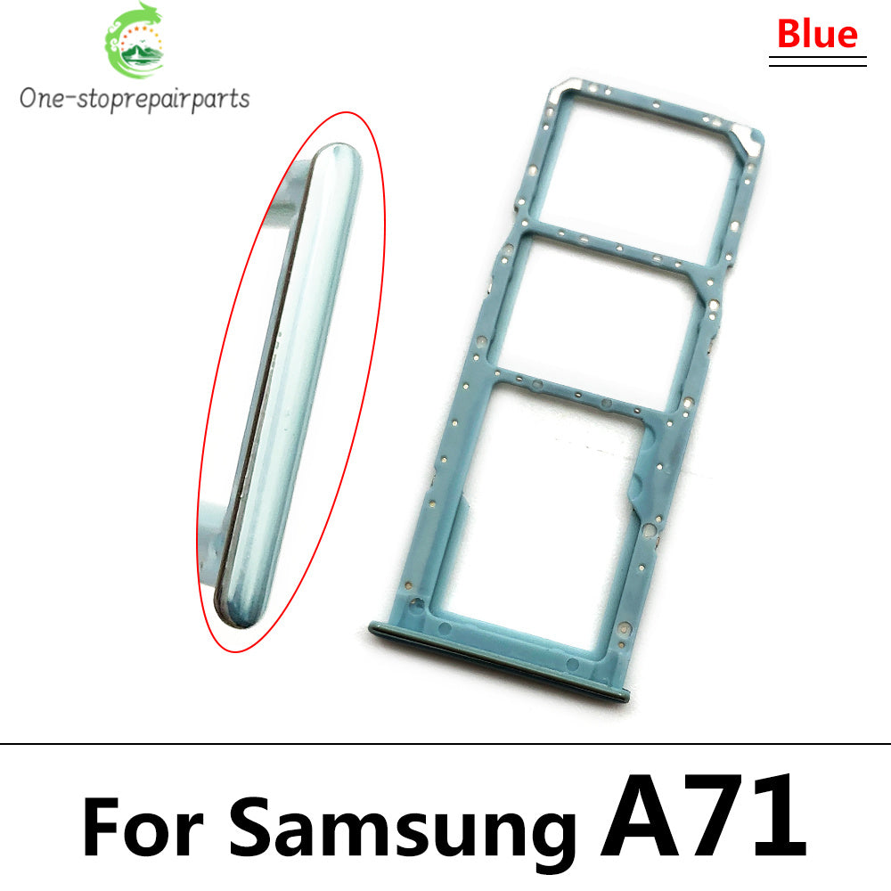 New For Samsung A12 A125F A31 A315F A51 A515F A71 A715F Dual SIM Card Tray Slot Holder Adapter Accessories Samsung phone repair parts