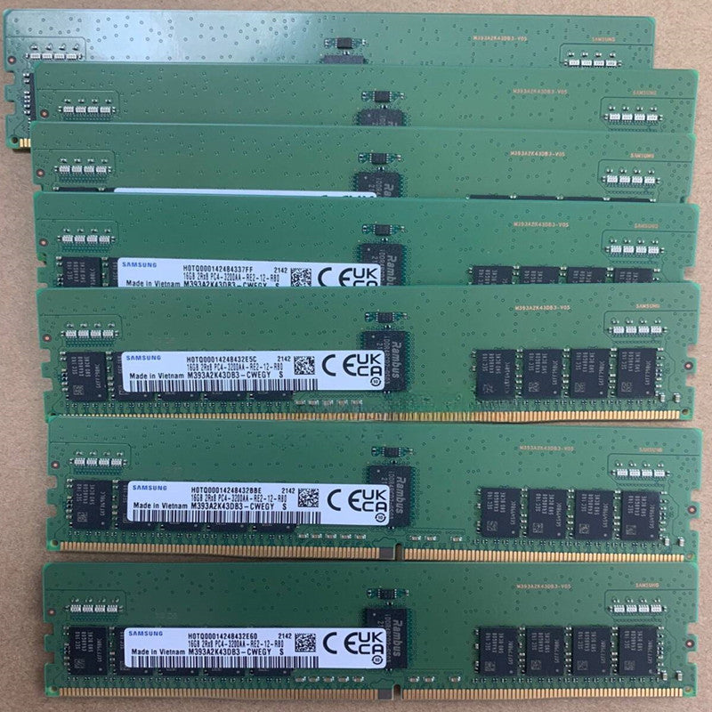 Samsung M393A2K43DB3-CWE 16G 2R8 PC4-3200AA DDR4 ECC REG RAM Memory