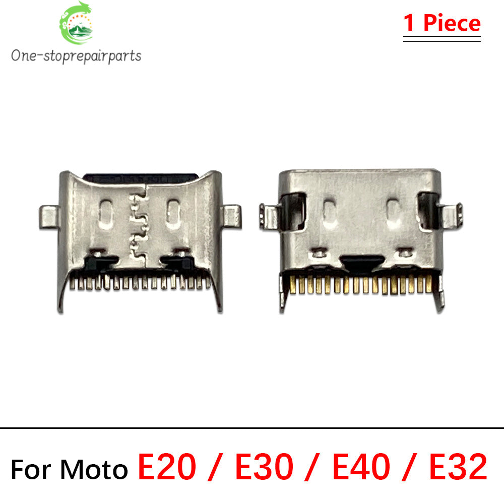 10Pcs, Micro USB Connector Charging Port Jack Plug For Moto Edge 20 30 40 50 Neo E6 E6s E7 E13 E14 E20 E30 E32 E22 Plus Play Motorola phone repair parts