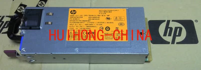 HPE server 656363-B21 750W platinum power supply 660183-001 643932-001