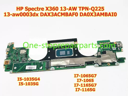 Motherboard for HP Spectre X360 13-AW TPN-Q225 13-aw0003dx DAX3ACMBAF0 DA0X3AMBAI0 I5-1035G4 I7-1065G7 I7-1065 I5-1035G I7-1165G7 I7-1165G main system board