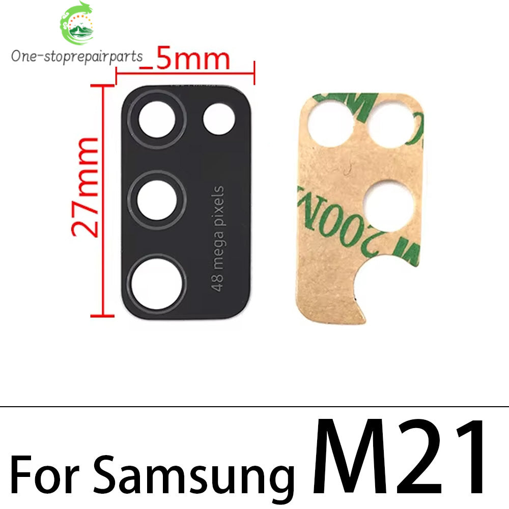 10Pcs Back Rear Camera Glass Lens Cover With Adhesive For Samsung M10 M20 M30 M40 M12 M21 M21s M31 M31s M51 M32 M22 M14 M54 M53 Samsung phone repair parts