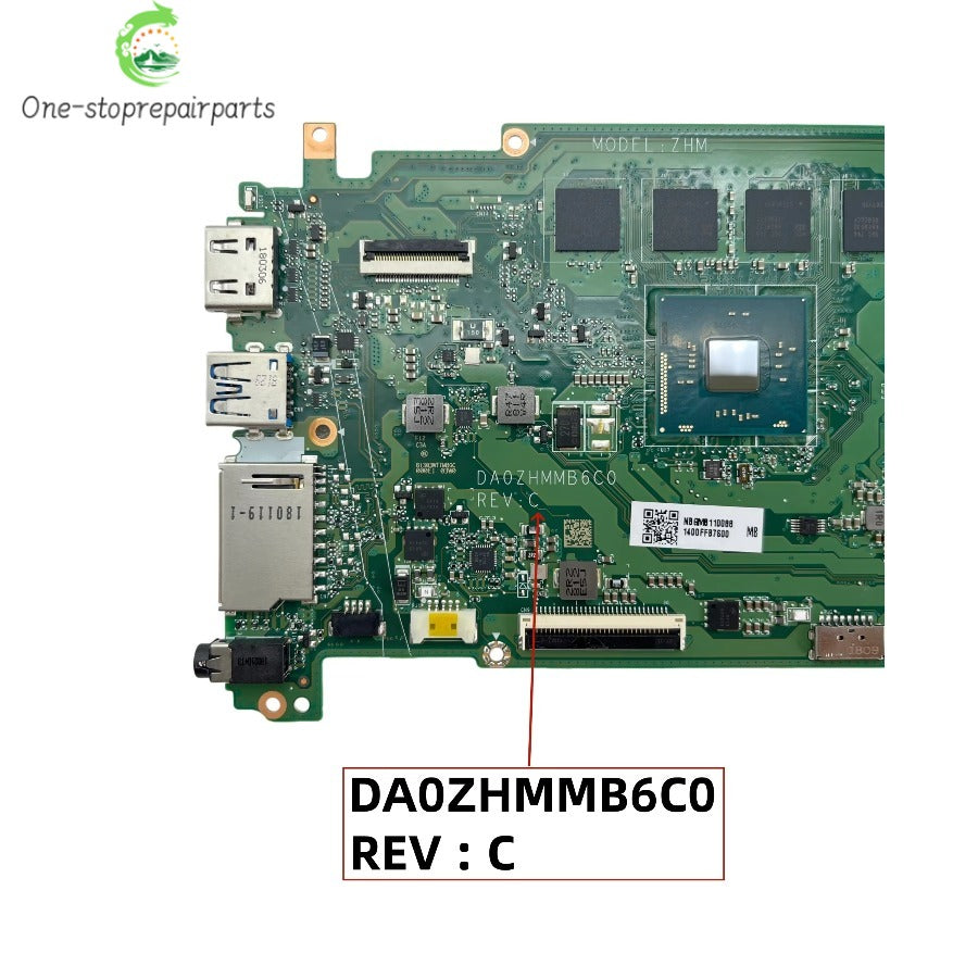 DA0ZHMMB6C0 For Acer Chromebook C731 CB311-7H Laptop Motherboard With Celeron N3160 CPU 4GB-RAM 32G-EMMC NBGM811008 NB.GM811.008 Acer laptop repair parts