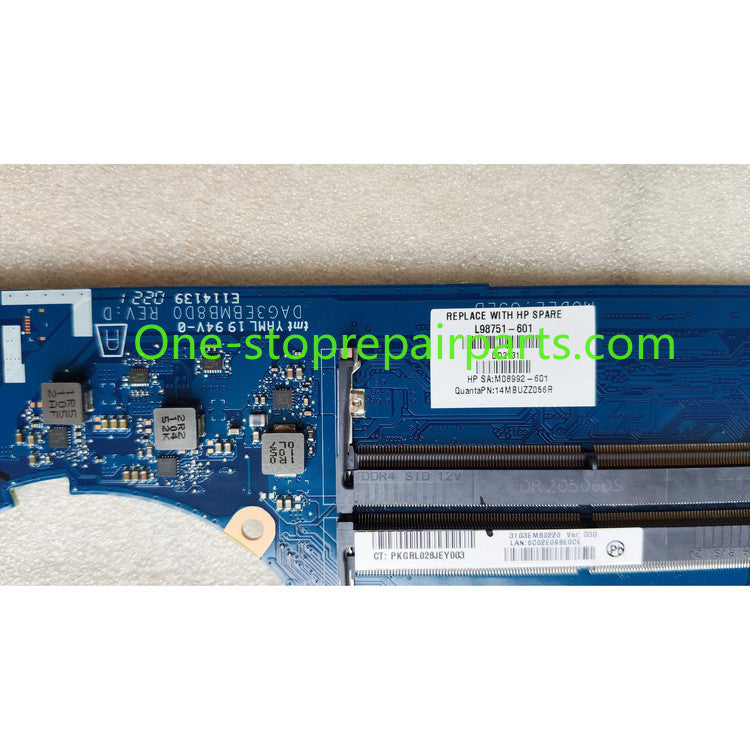 Motherboard for For HP OMEN 15 15-EK TPN-Q236 L98751-601 DAG3EBMB8D0 GTX 1650 4GB i5-10300H WIN main system board