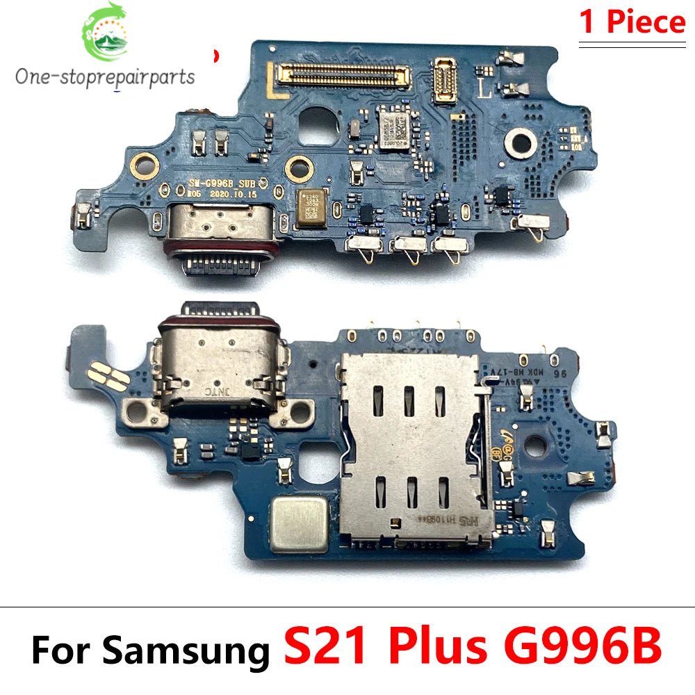 Dock Connector USB Charger Charging Board Port Microphone Flex Cable Board For Samsung S20 S21 Plus Ultra Fe 4G 5G G981B G986B Samsung phone repair parts