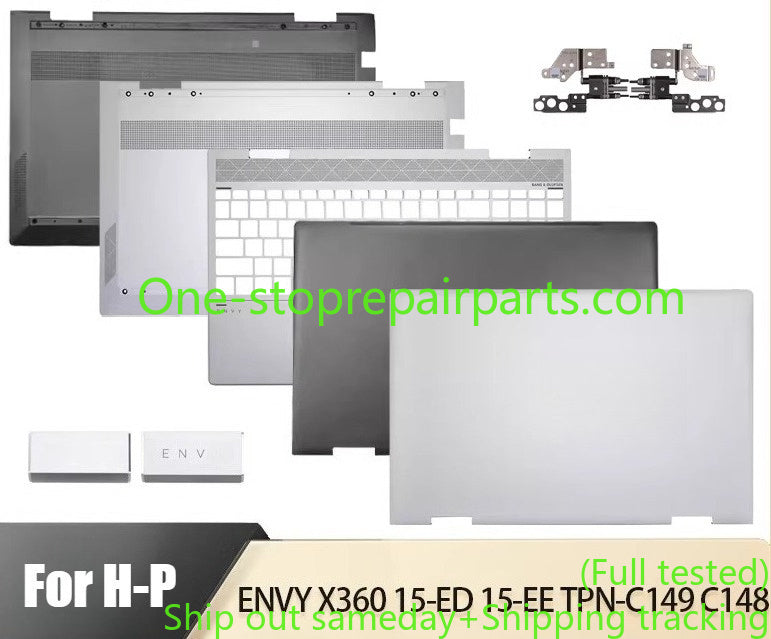 Cover Case for HP ENVY X360 15-ED TPN-C149 C14815-EE LCD top back housing cover bezel frame bottom hinge upper palmrest Shell