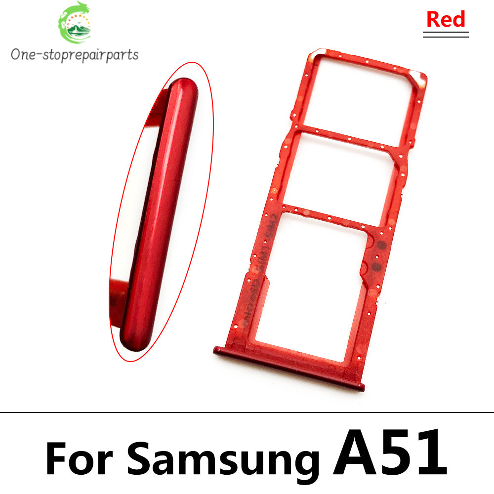 New For Samsung A12 A125F A31 A315F A51 A515F A71 A715F Dual SIM Card Tray Slot Holder Adapter Accessories Samsung phone repair parts