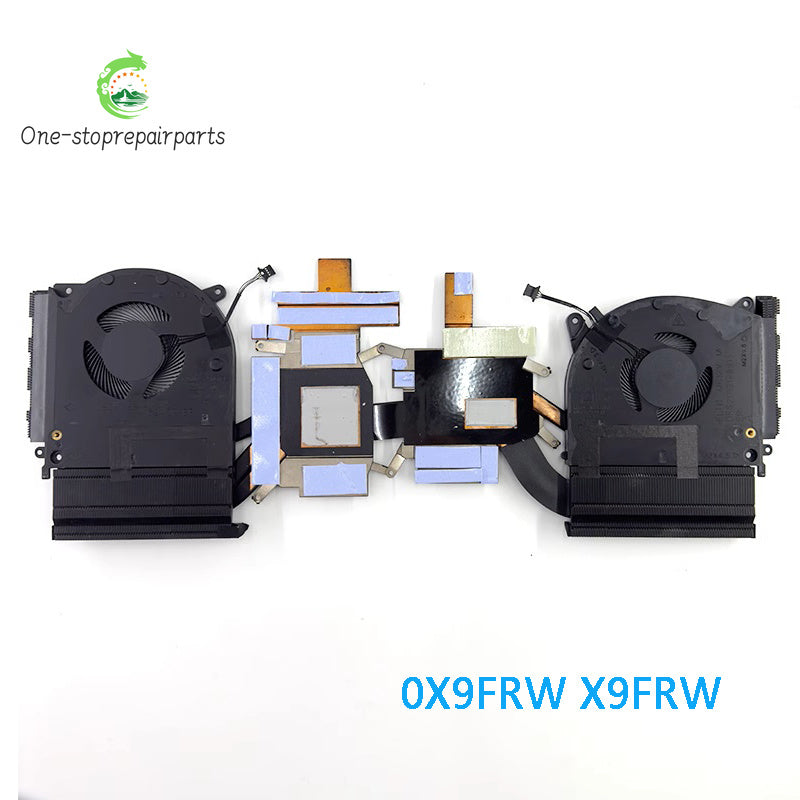 NEW Original LAPTOP CPU GPU Cooling Fan With Heatsink For DELL Alienware M15 R2 0X9FRW X9FRW Dell laptop repair parts
