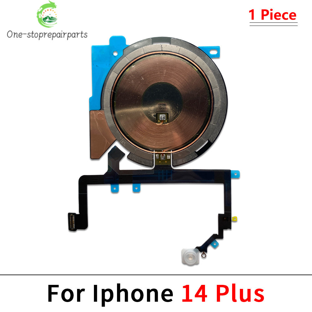 Wireless Charging Coil Flex Cable For iPhone 14 15 16 17 Pro Max Plus Air Charger Panel Sticker WPC Pad Chip Volume Tape Parts iPhone phone repair parts