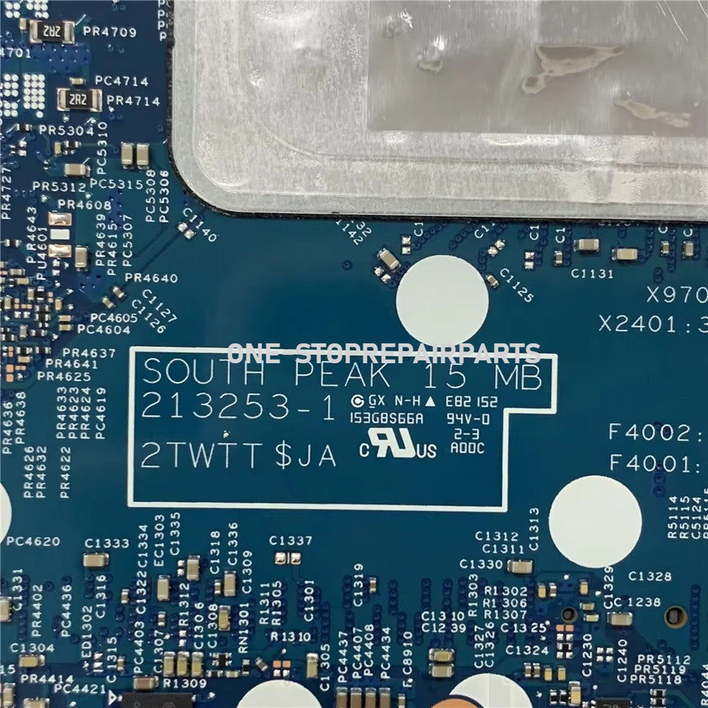 Full Tested For Dell Latitude 5520 Laptop Motherboard I7-1185G7 CN-09PTKC 09PTKC 0287X3 213253-1 SRK03 I5-1145G7 0MKYVR Mainboard DELL laptop repair parts