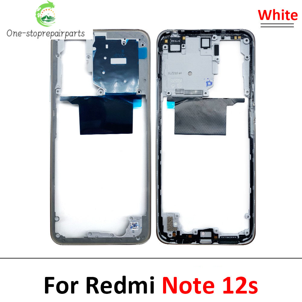 For Xiaomi Redmi Note 12 4G / Note 12 5G / Note 12 Pro 4G 5G / Note 12s Middle Frame Holder Housing Replacement Parts  Xiaomi  Xiao mi phone repair parts