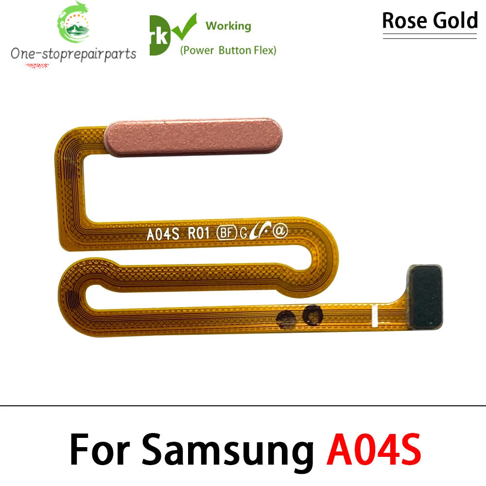 New For Samsung A03S A037F A04s A047F A05s A057F Fingerprint Sensor Home Return Key Menu Button Flex Cable Samsung phone repair parts