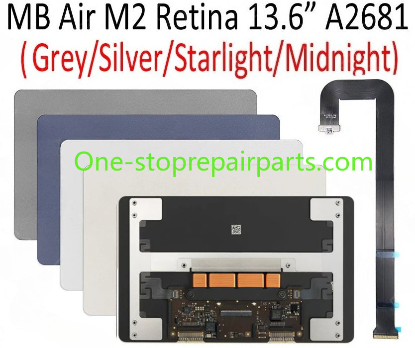 New A2681 Trackpad for MacBook Air Retina 13.6" M2 Force Touch Touchpad Grey Silver Starlight Midnight Color EMC4074 2022 Year Macbook repair parts