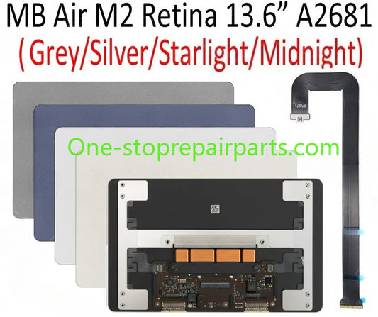 New A2681 Trackpad for MacBook Air Retina 13.6" M2 Force Touch Touchpad Grey Silver Starlight Midnight Color EMC4074 2022 Year Macbook repair parts