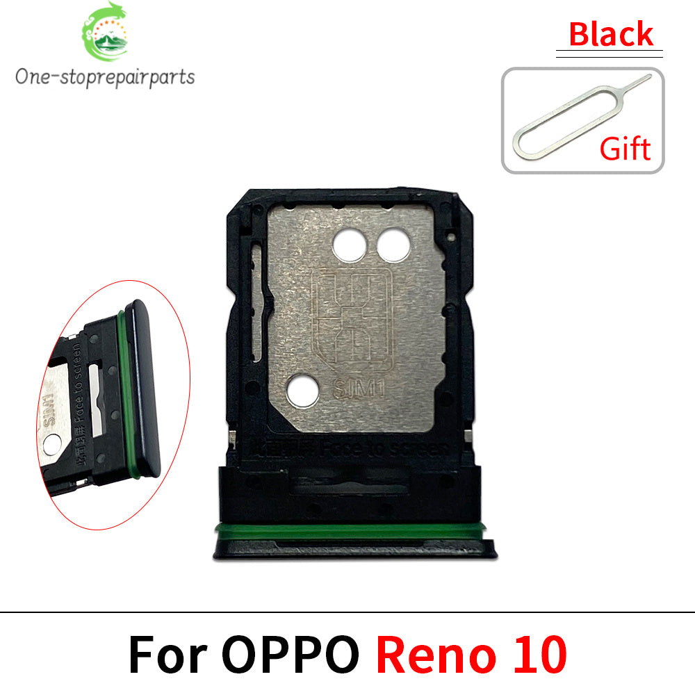 New For OPPO Reno 5 6 8 10 8T Pro Lite 4G 5G SIM Card Slot SD Card Tray Holder Adapter OPPO phone repair parts