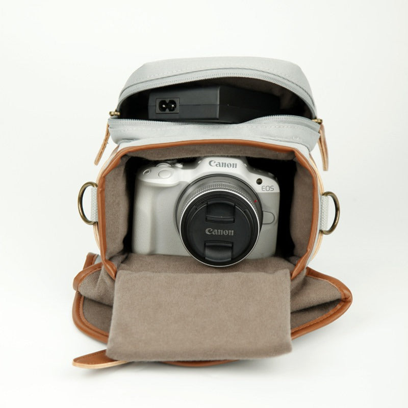 Canon R50 R100 R10 M50II M6II R8200DII retro messenger bag digital storage camera bag PT316-51 Digital camera accessories