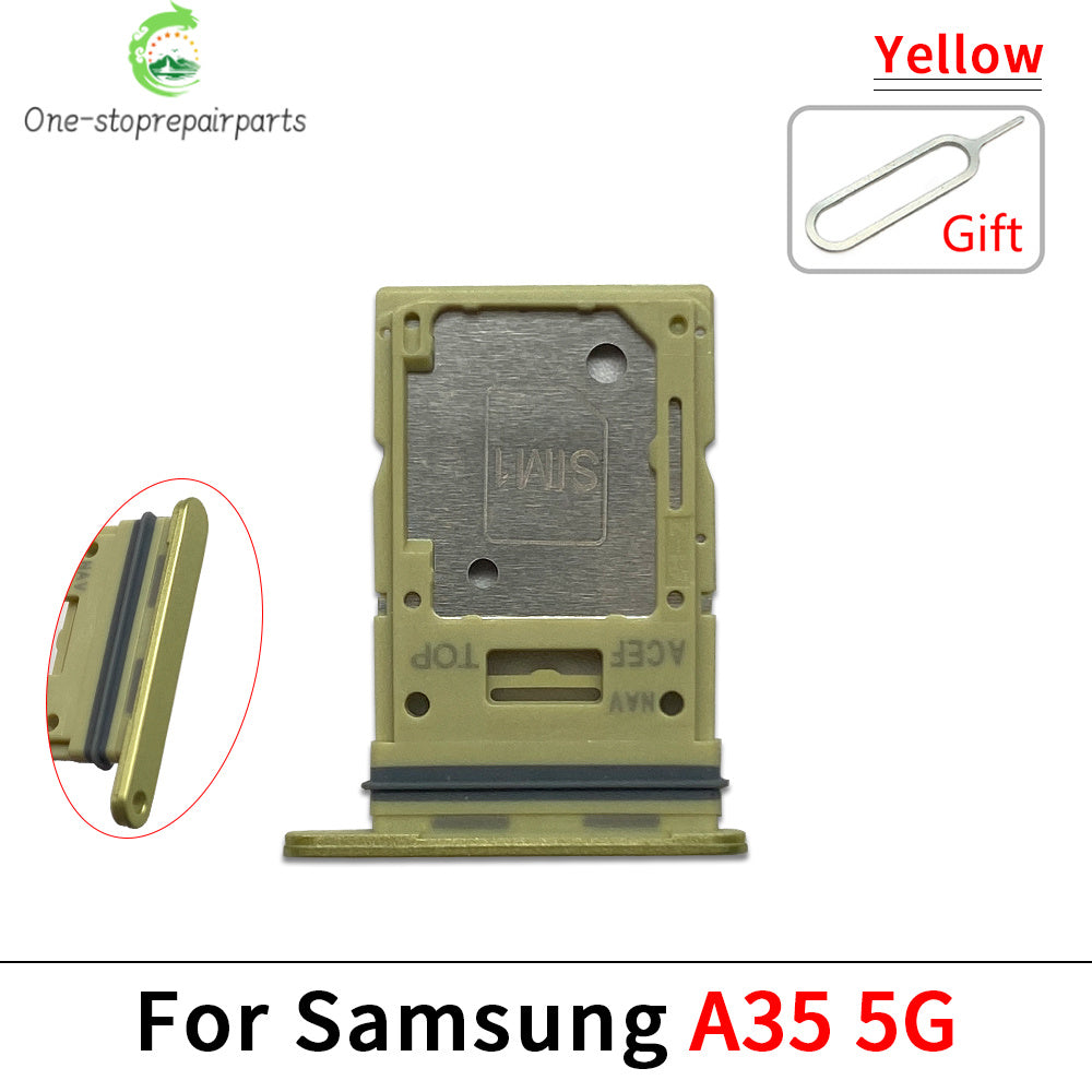 10Pcs, New For Samsung A15 A25 A35 A55 4G 5G SIM Card Slot SD Card Tray Holder Adapter Samsung phone repair parts