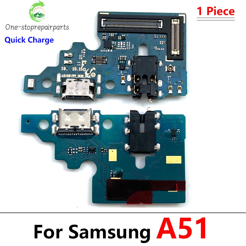 New For Samsung A51 A515F A71 A715F USB Charging Port Mic Microphone Dock Connector Board Flex Cable Samsung phone repair parts