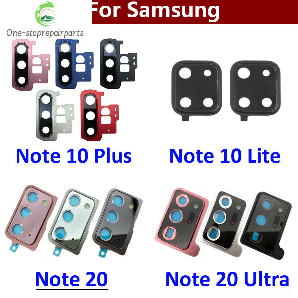 Housing Back Rear Camera Glass Lens With Cover Frame Holder For Samsung Note 20 / Note 20 Ultra / Note 10 Plus / Note 10 Lite Samsung phone repair parts