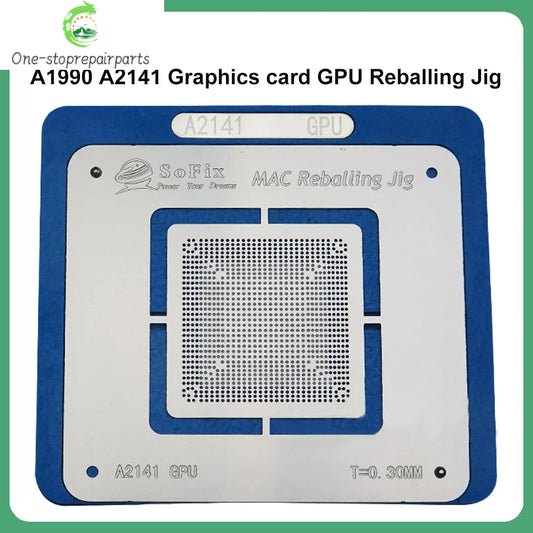 Sofix A1990 A2141 Graphics card GPU Reballing Jig with Stencil Logic Board GPU reballing Magnetic Stencil for Macbook Repair Professional Repair Tools