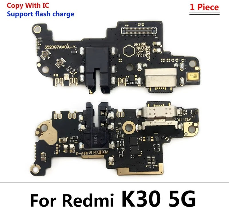 New For Xiaomi Redmi K30 4G 5G USB Charger Charging Dock Port Connector Flex Cable With Main Mainboard Flex Cable Xiaomi  Xiao mi phone repair parts