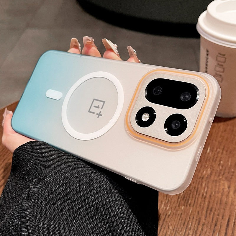 For OnePlus 15 mobile phone case 1 + ace6 new gradual change matte onePlus ultra-thin 1 + 13t protective case 1 + 15 anti-drop all-inclusive 15 magnetic suction fast charging advanced women's hard case Phone accessories