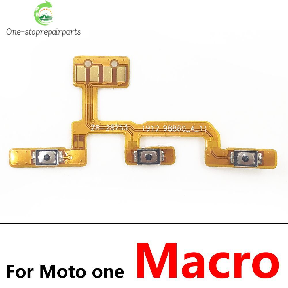 Power Volume Flex For Motorola For Moto One Zoom Hyper Vision Action Macro Fusion Plus / One 5G Power Button Flex Cable Motorola phone repair parts