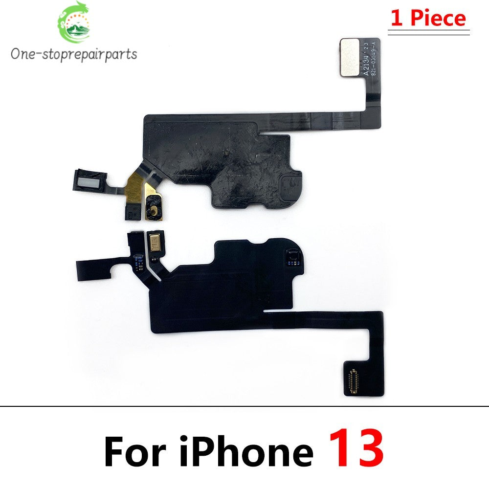 New Front Ear Earpiece Speaker Proximity Light Sensor Flex Ribbon Cable For IPhone 13 14 15 Pro Max Plus Mini iPhone phone repair parts