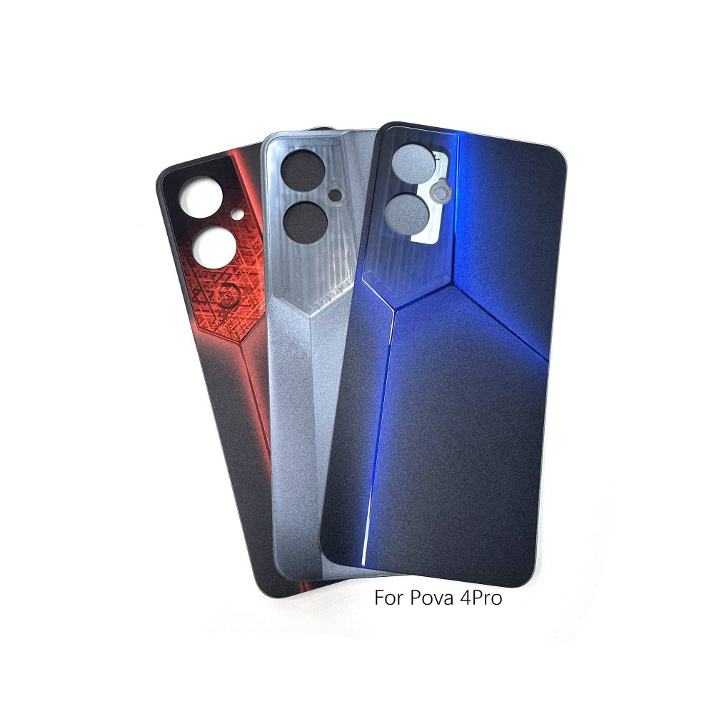 Battery back housing cover for Tecno Pova 5 5G Pova3 Pova4 LG7n 5Pro back case Phone case back cover