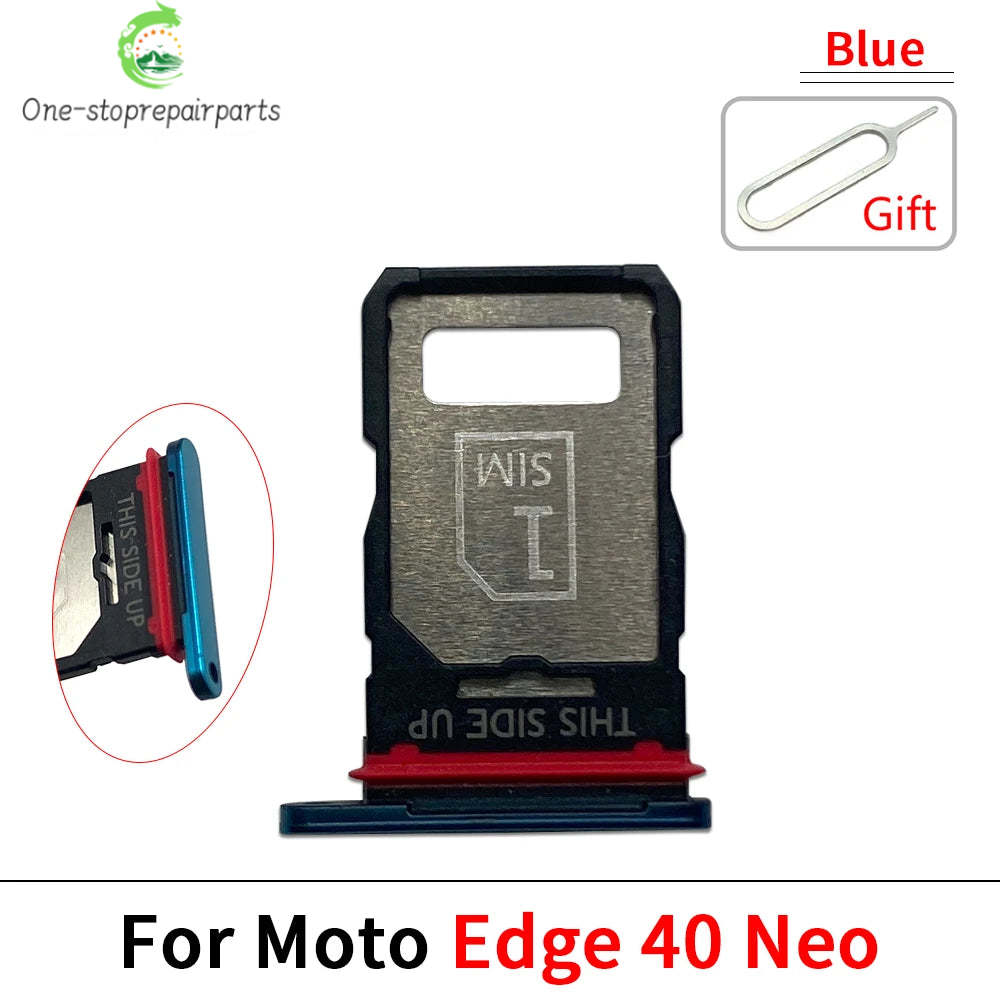 SIM Card Tray Slot Holder Adapter Accessories For Motorola Moto Edge 20 30 40 50 Pro Neo Fusion Lite Ultra Motorola phone repair parts