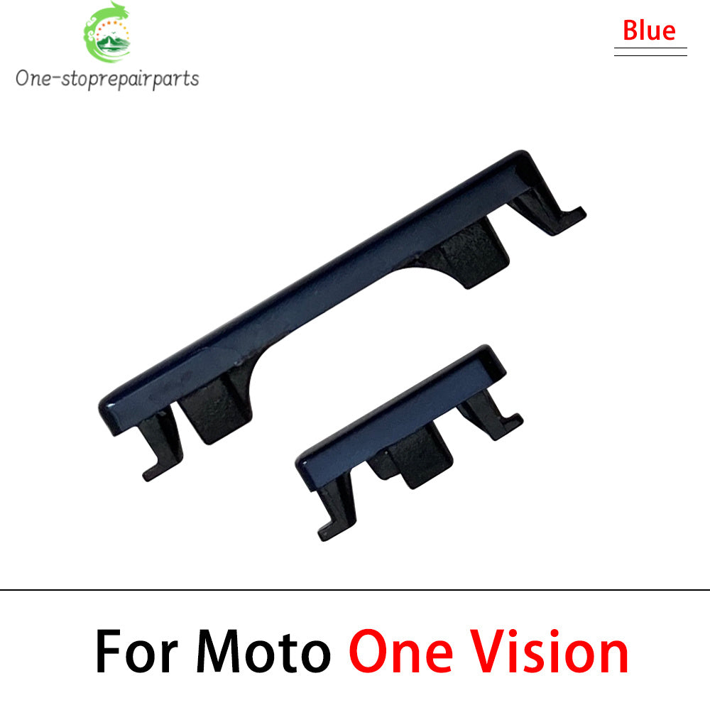 10Pcs, New For Motorola Moto One Action Vision Hyper Macro Fusion Plus Power Volume Side Button Key Replacement Parts Motorola phone repair parts