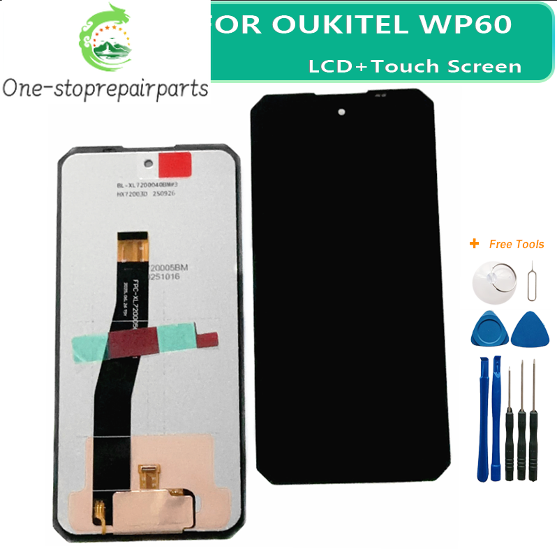 New Original For Oukitel WP60 WP 60 LCD&Touch Screen Digitizer Display Screen Module Accessories Assembly Replacement Other Brand Phone repair parts
