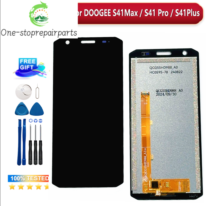 Original For DOOGEE S41 Max S41 Plus LCD Display Screen + Touch Panel Digitizer For DOOGEE S41 Pro S41T LCD Display Doogee phone repair parts