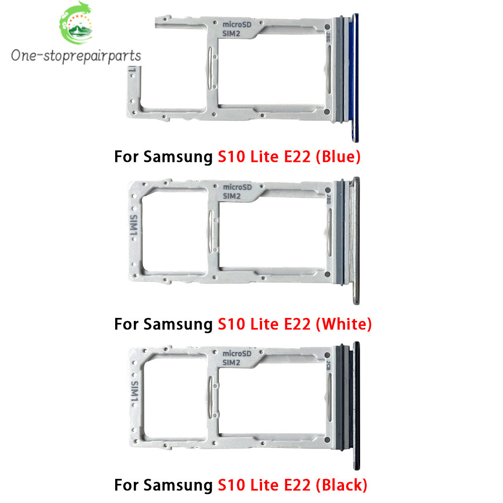 New SiM Tray For Samsung S10 Lite SIM Card Slot SD Card Tray Holder Adapter Samsung phone repair parts