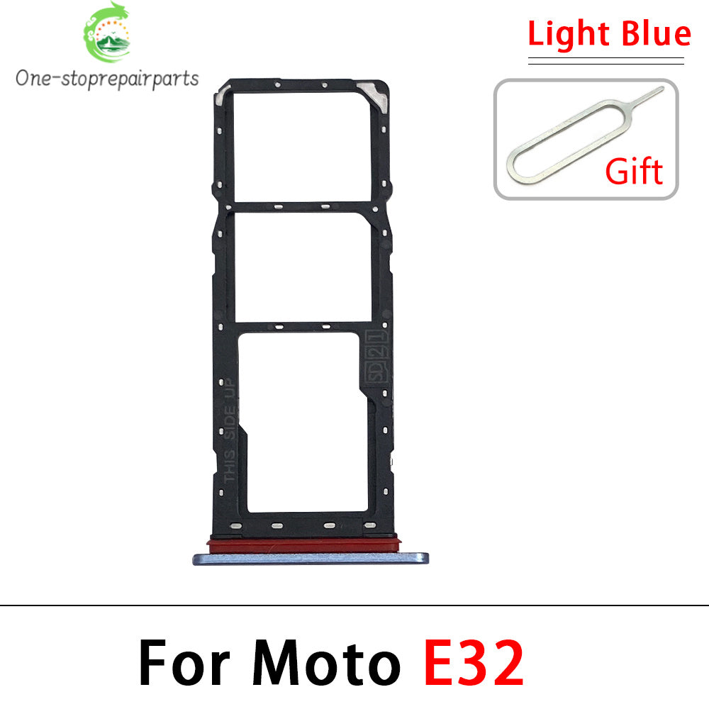 New For Motorola Moto E6i E20 E30 E40 E32 Edge 20 Pro SIM Card Slot SD Card Tray Holder Adapter Motorola phone repair parts