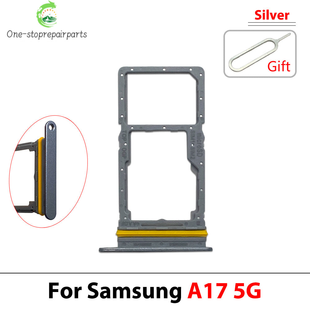 New For Samsung A07 A17 4G 5G Dual SIM Card Tray Slot Holder Adapter Accessories Samsung phone repair parts