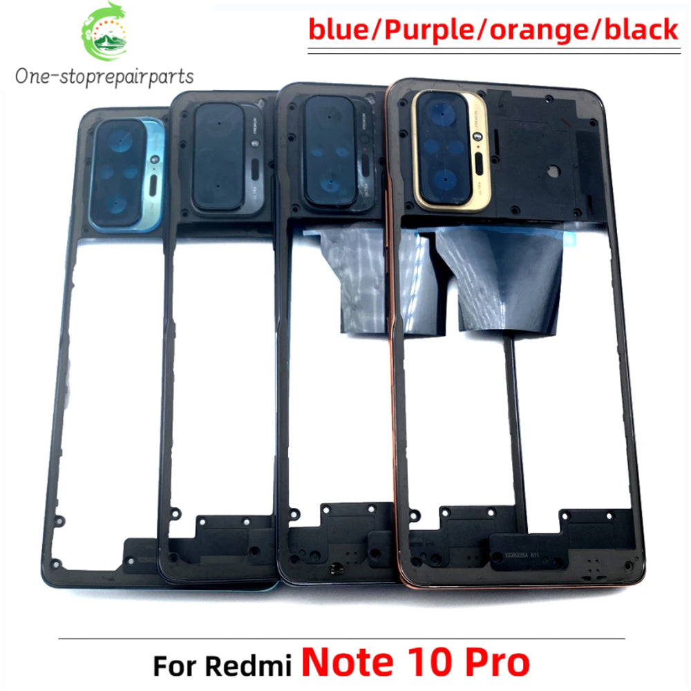 For Xiaomi Redmi Note 10 / Note 10s / Note 10 Pro Middle Frame Holder Housing Replacement Repair Parts Xiaomi  Xiao mi phone repair parts