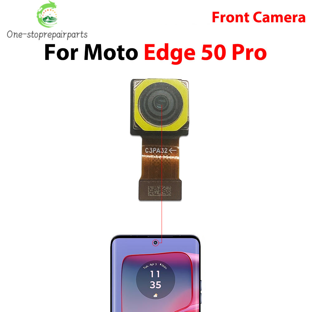 Front Camera Flex Front Back Rear Camera Module Flex Cable For Motorola Moto Edge 20 30 40 50 Neo Fusion Lite Pro Motorola phone repair parts