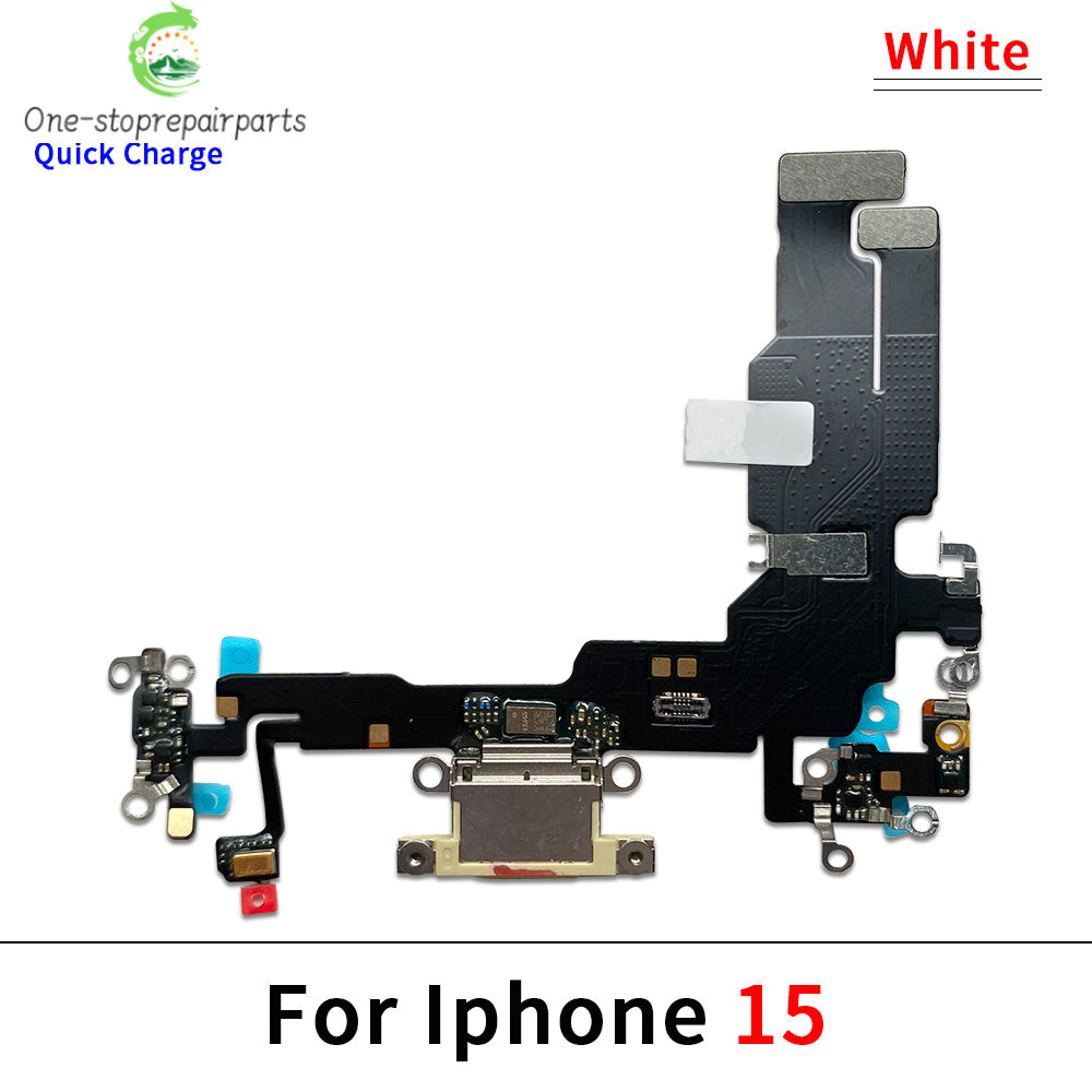 10Pcs, New For iPhone 15 Pro 15Pro Max Plus USB Charging Port Dock Charger Plug Connector Board Flex Cable iPhone phone repair parts